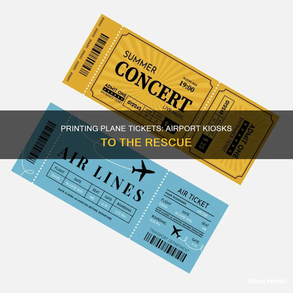 can you print a plane ticket at the airport