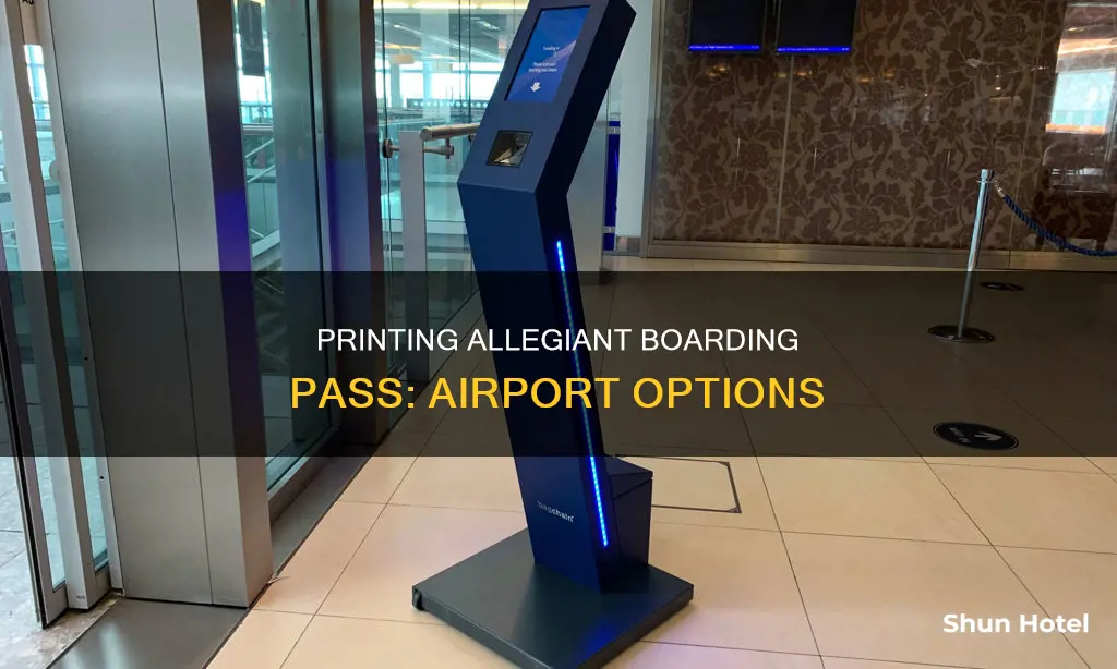 can you print allegiant boarding pass at airport