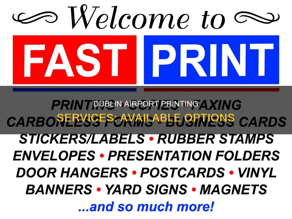 can you print at dublin airport