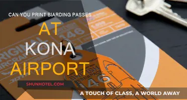 Printing Boarding Passes: Kona Airport's Easy Access