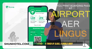 Printing Aer Lingus Boarding Passes at the Airport