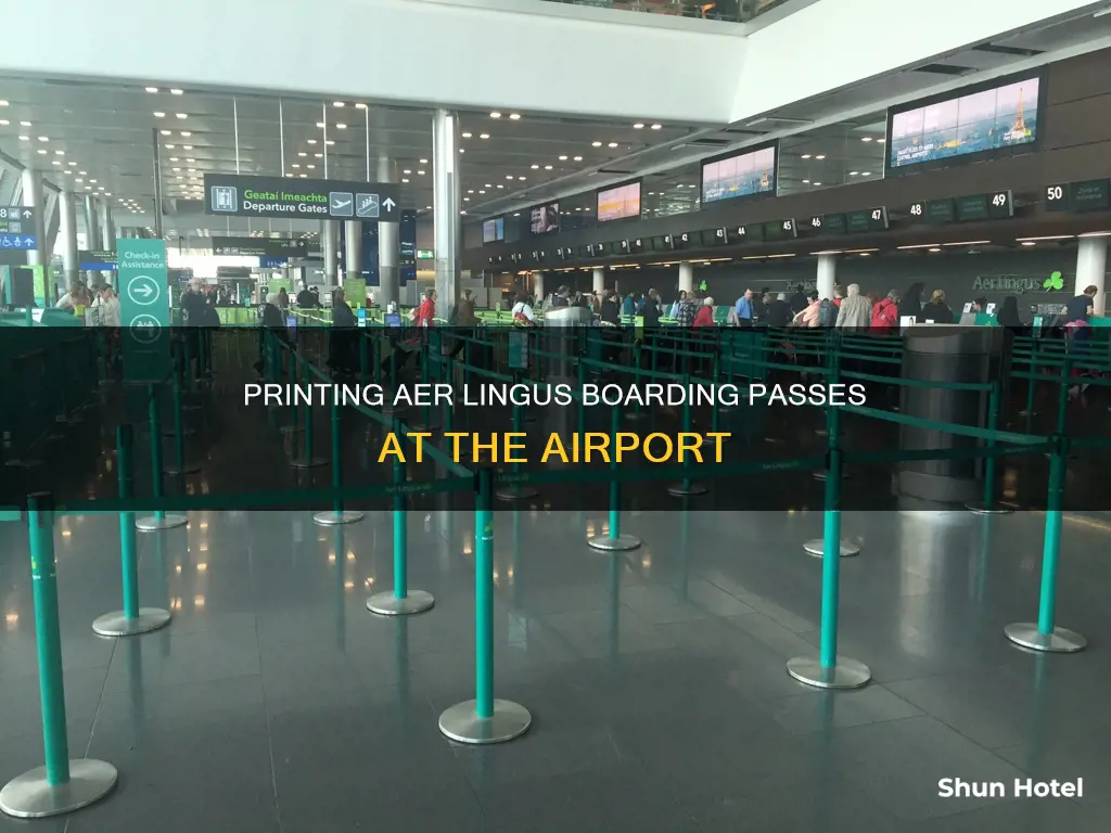 can you print boarding pass at airport aer lingus