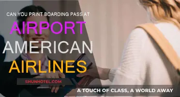 Printing American Airlines Boarding Pass at the Airport