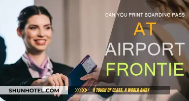 Printing your Frontier boarding pass at the airport