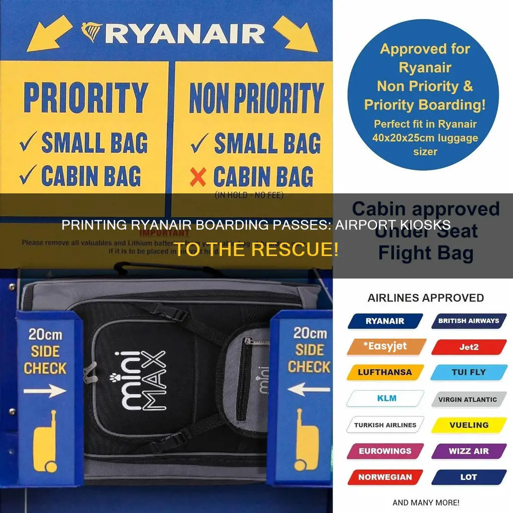 can you print boarding pass at airport ryanair