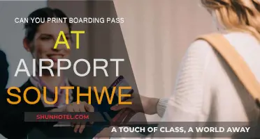 Printing Southwest Boarding Pass: Airport Kiosks