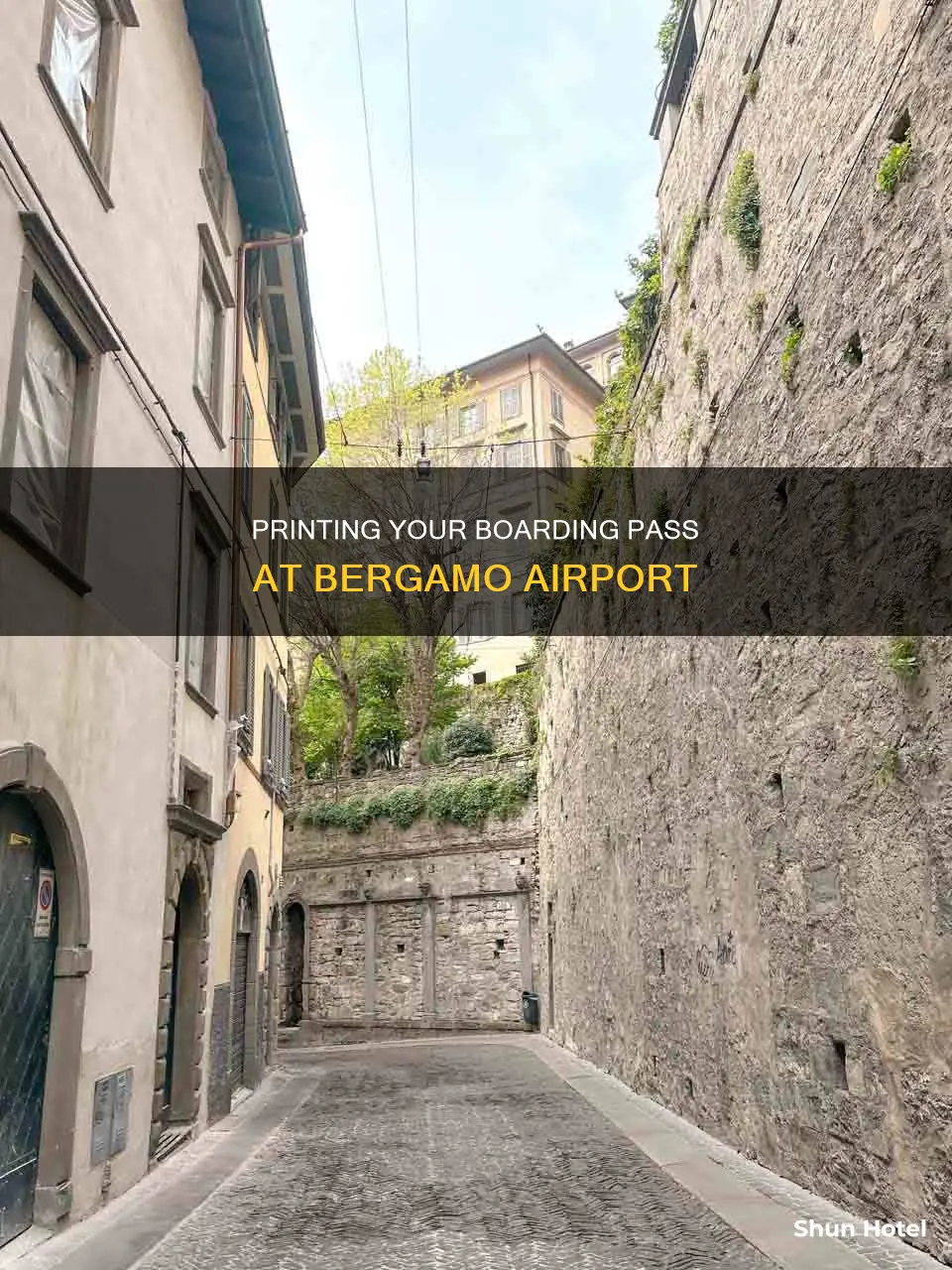 can you print boarding pass at bergamo airport