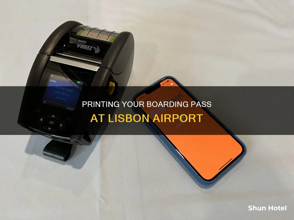 can you print boarding pass at lisbon airport