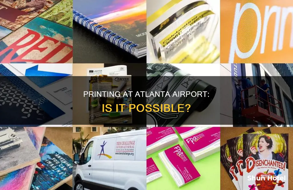 can you print documents in atlanta airport