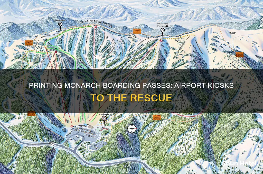 can you print monarch boarding passes at airport