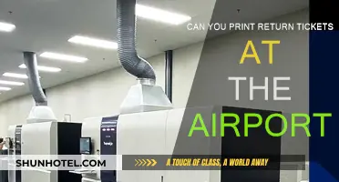 Printing Return Tickets: Airport Options Explored