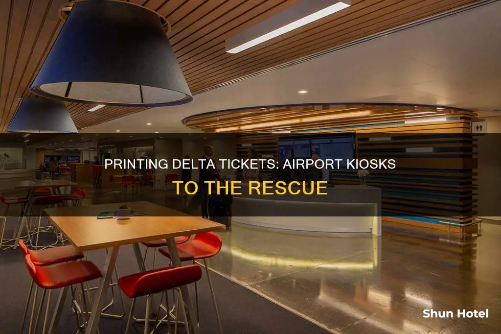 can you print your tickets at the airport delta