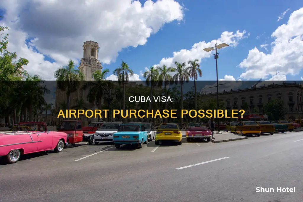 can you purcahse cuba visa at airport