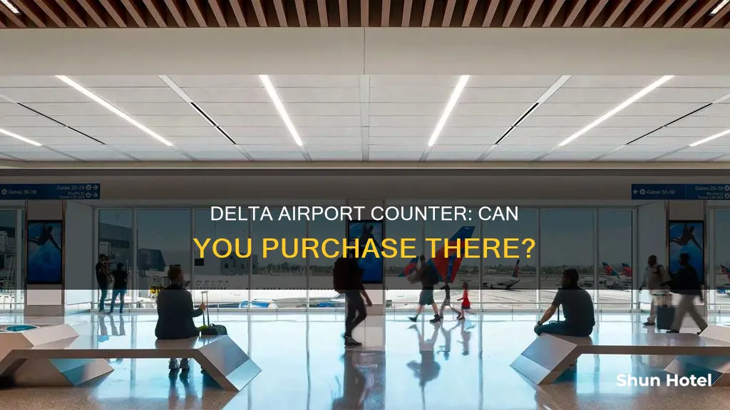 can you purchase at the delta counter at the airport