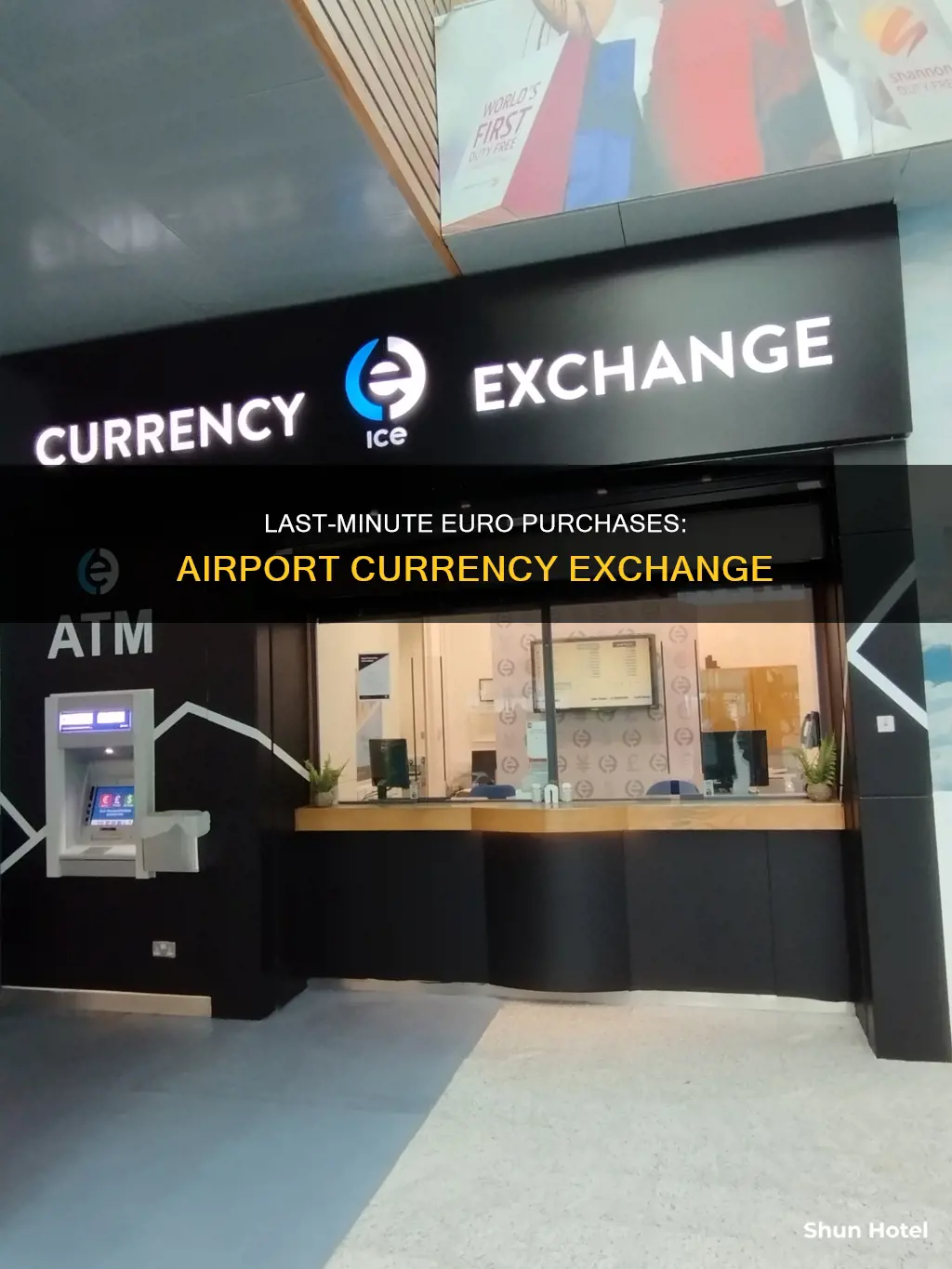 can you purchase euros at the airport