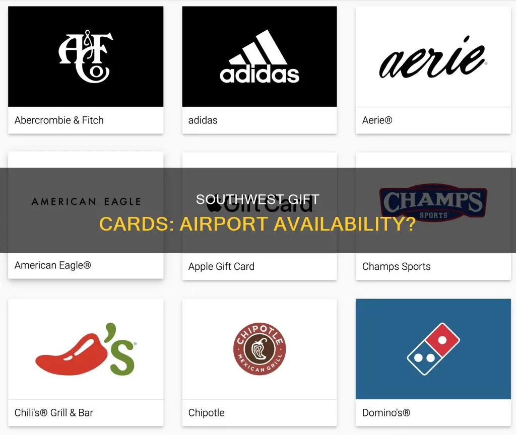 can you purchase southwest gift cards at the airport