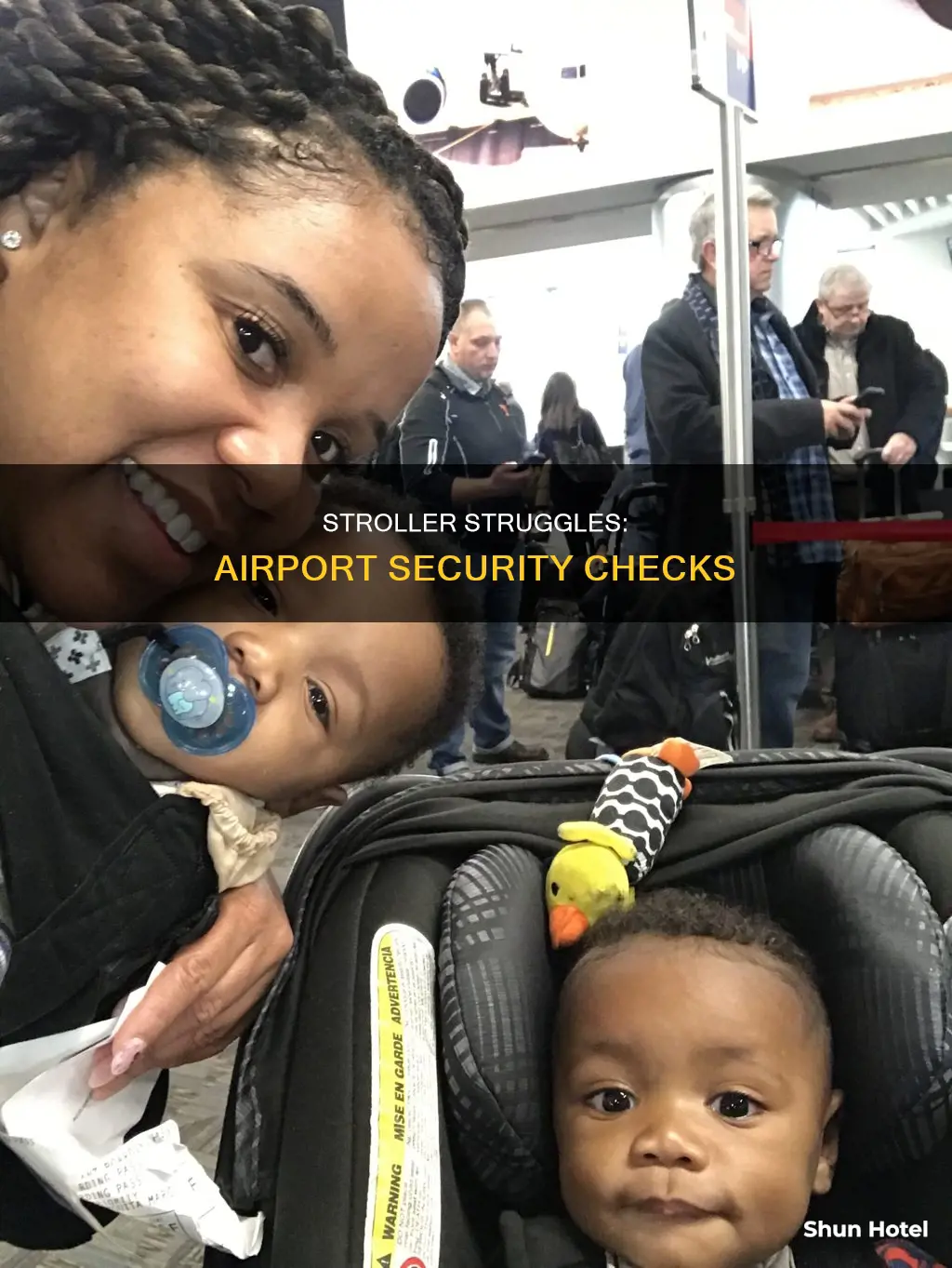 can you push a stroller through airport security