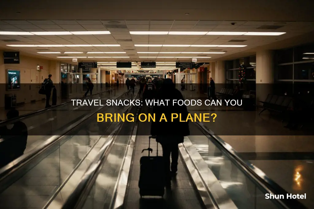 can you put food in backpack for airport