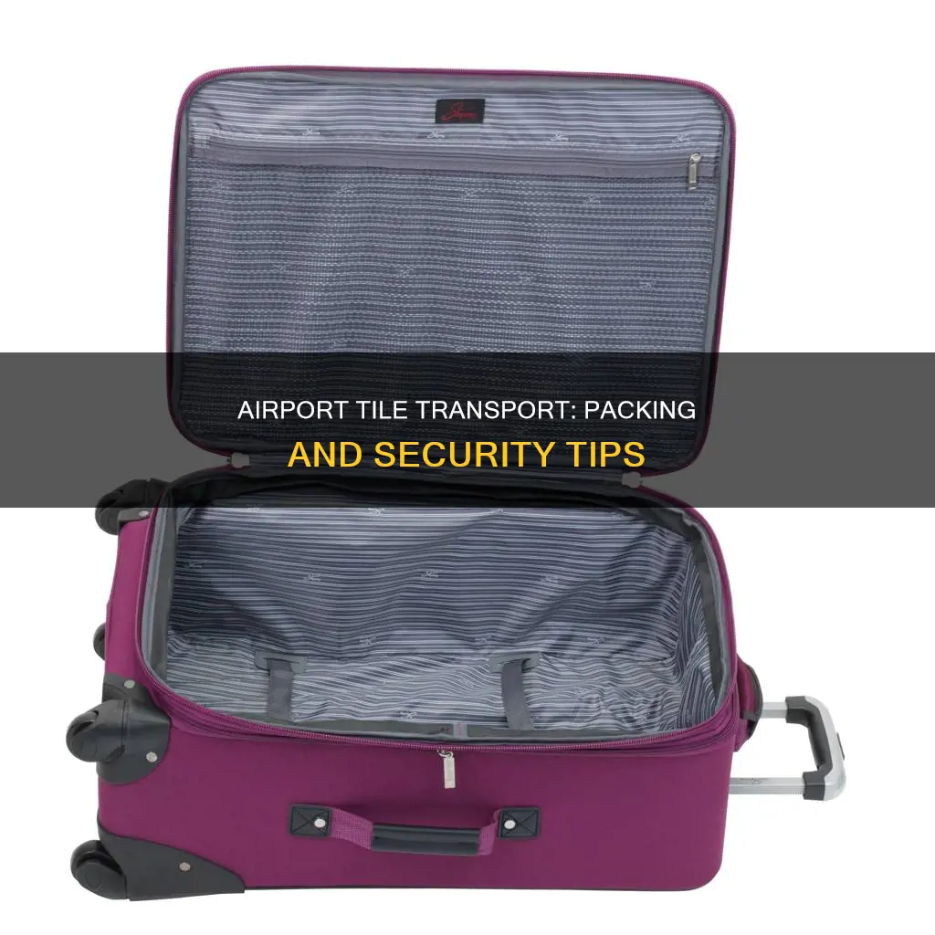 can you put tile in luggage at airport