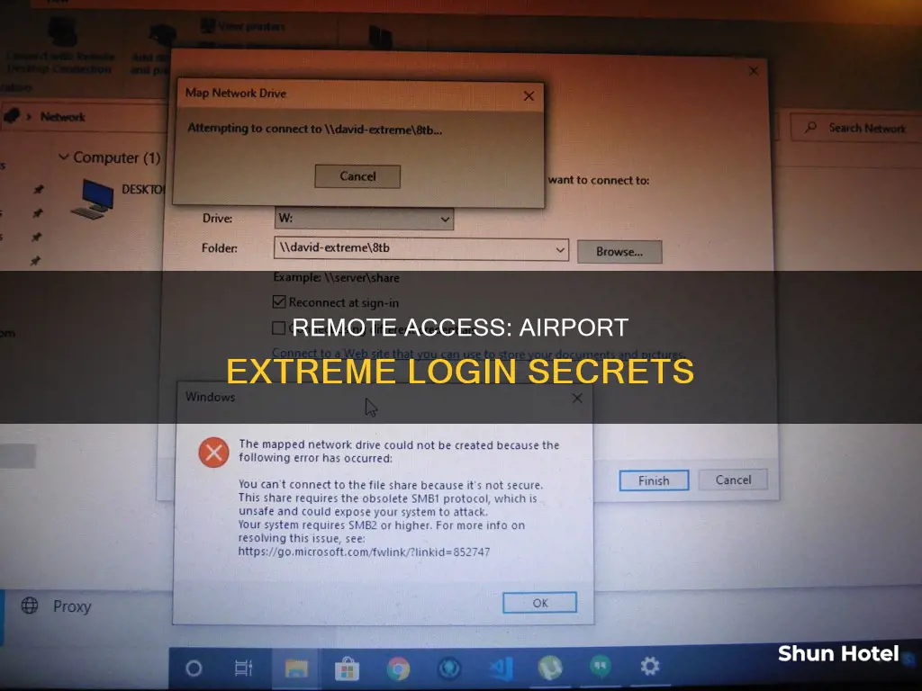 can you remote login to an airport extreme
