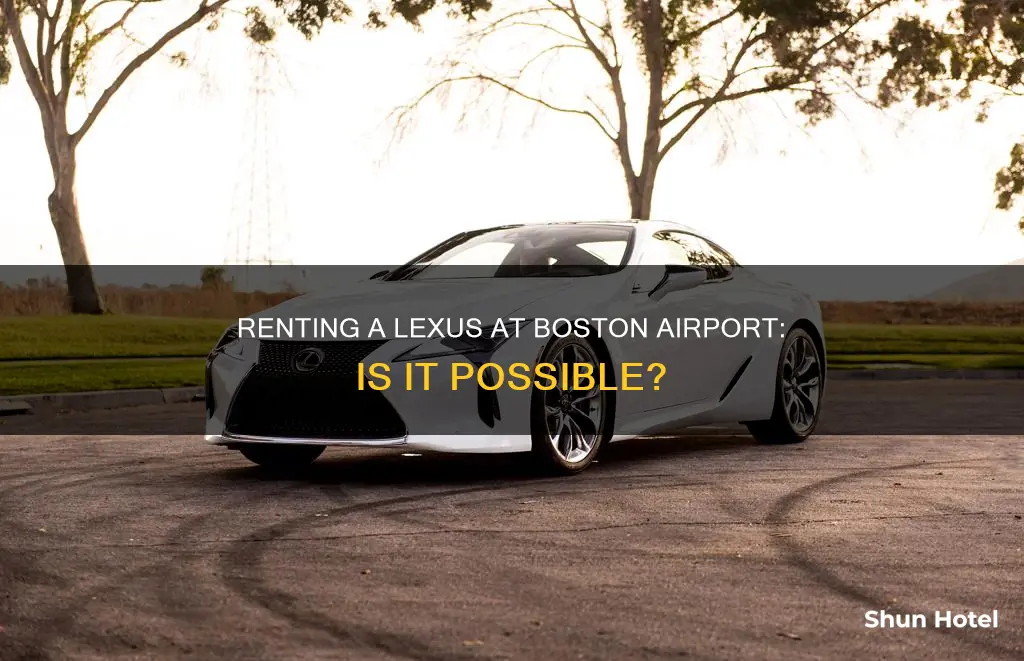 can you rent lexus at boston airport