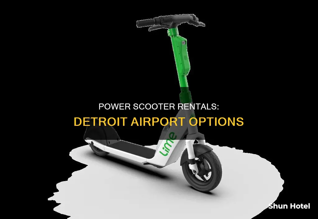 can you rent power scooter at detroit airport