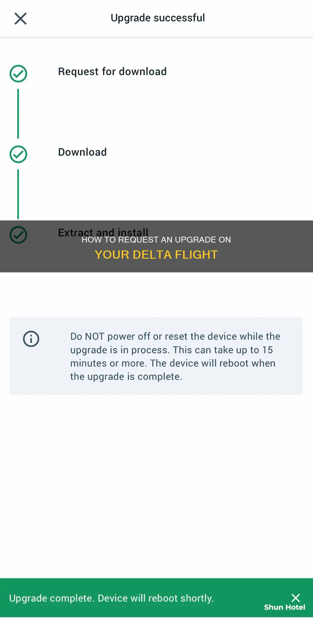 can you request an upgrade at the airport delta