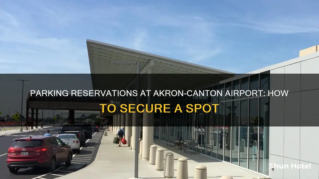 can you reserve parking at akron-canton airport