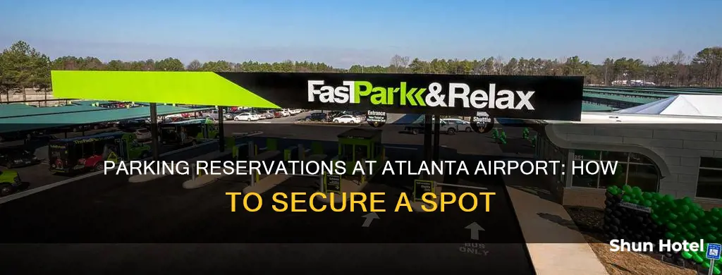 can you reserve parking at atlanta airport