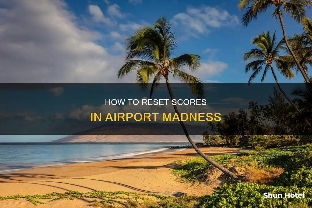 can you reset scores on airport madness