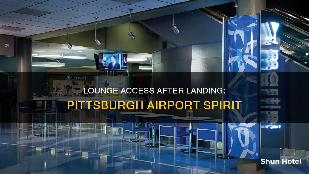 can you rest in lounge after landing pittsburgh airport spirit