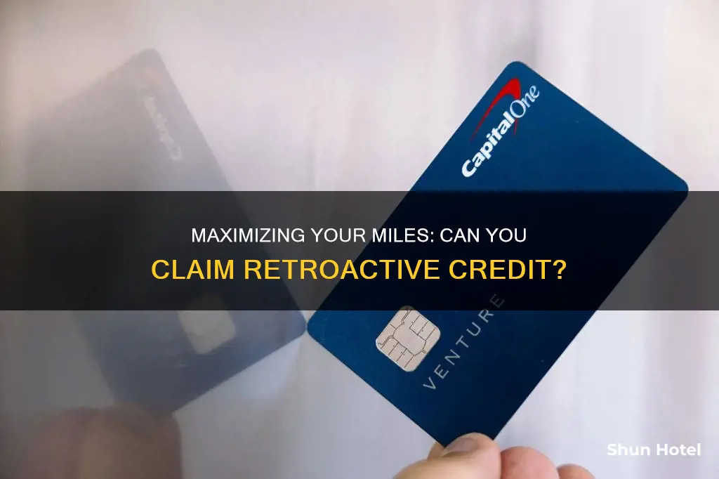 can you retroactively get credit for airport miles