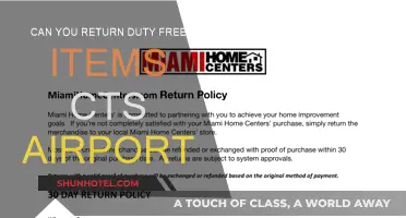 Duty-Free Returns: What's the Policy at CTS Airport?