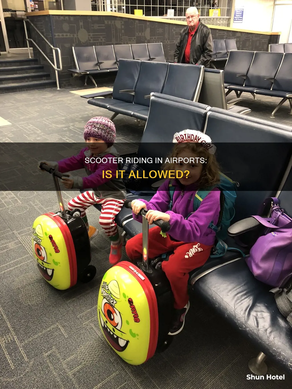 can you ride a scooter in the airport