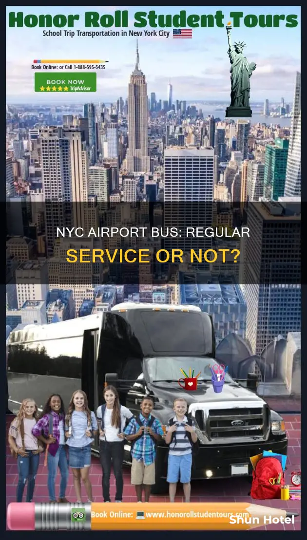 can you run a regular airport bus ride in nyc