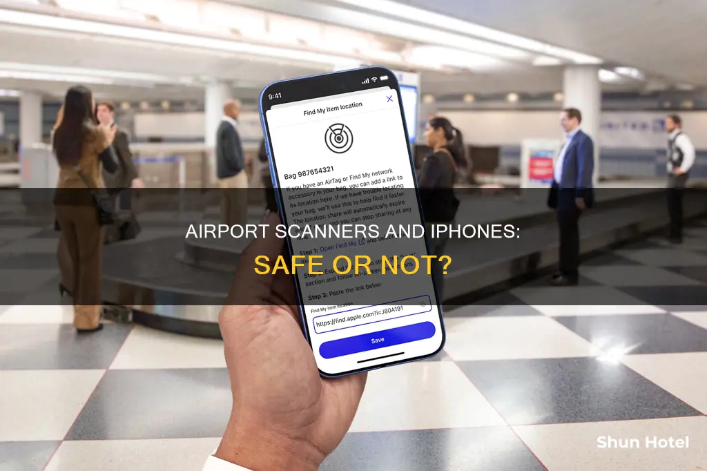 can you run an iphone through airport scanner