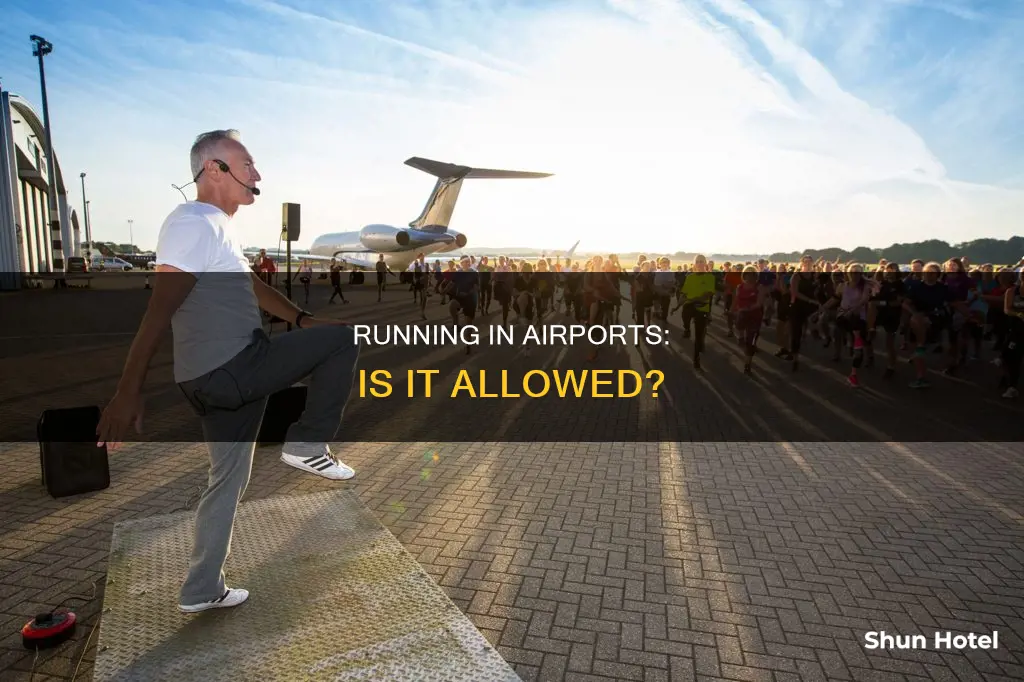 can you run in airports