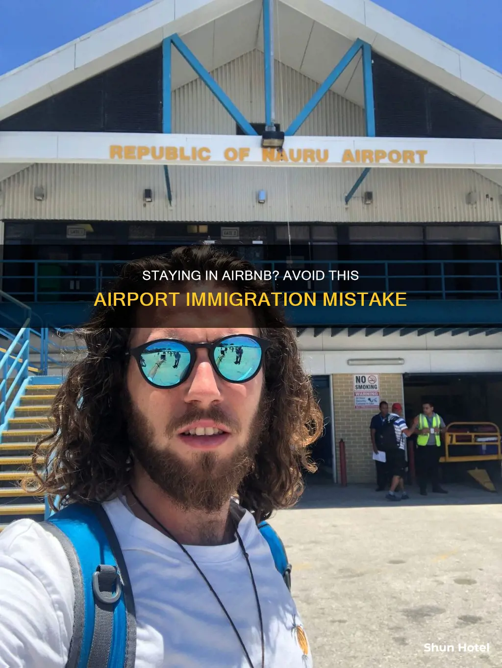 can you say airbnb in the airport when imigrating