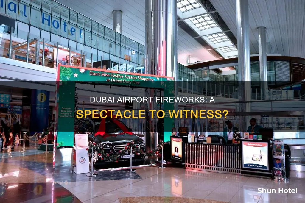 can you see fireworks from dubai airport