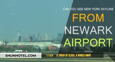 New York Skyline Views from Newark Airport