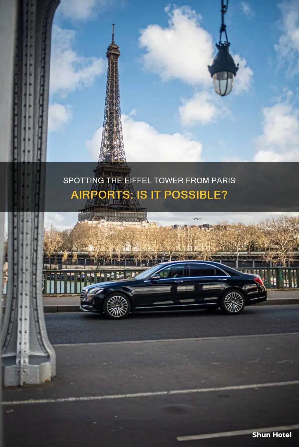 can you see the eiffel tower from paris airport