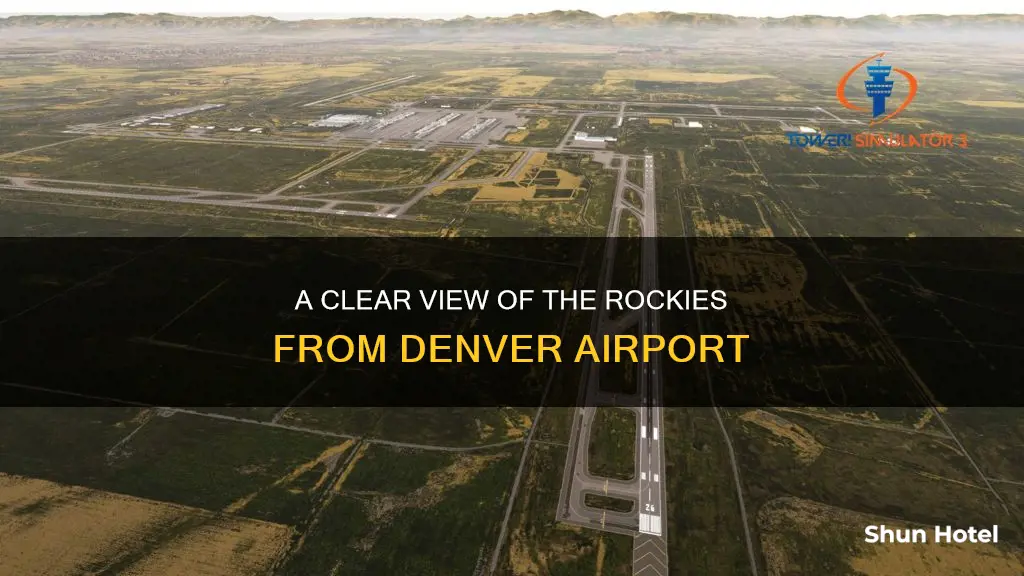 can you see the rockies from the denver airport