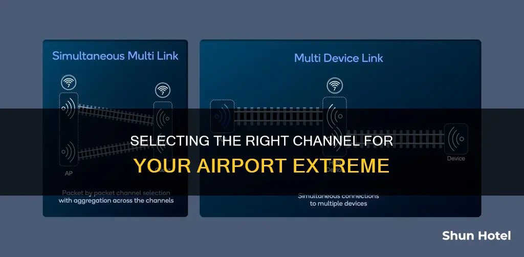 can you select the channel for airport extreme
