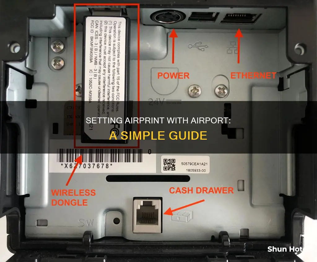 can you set up airprint through airport