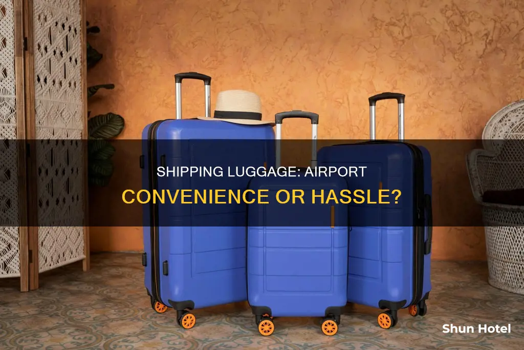 can you ship your luugage ahead at the airport