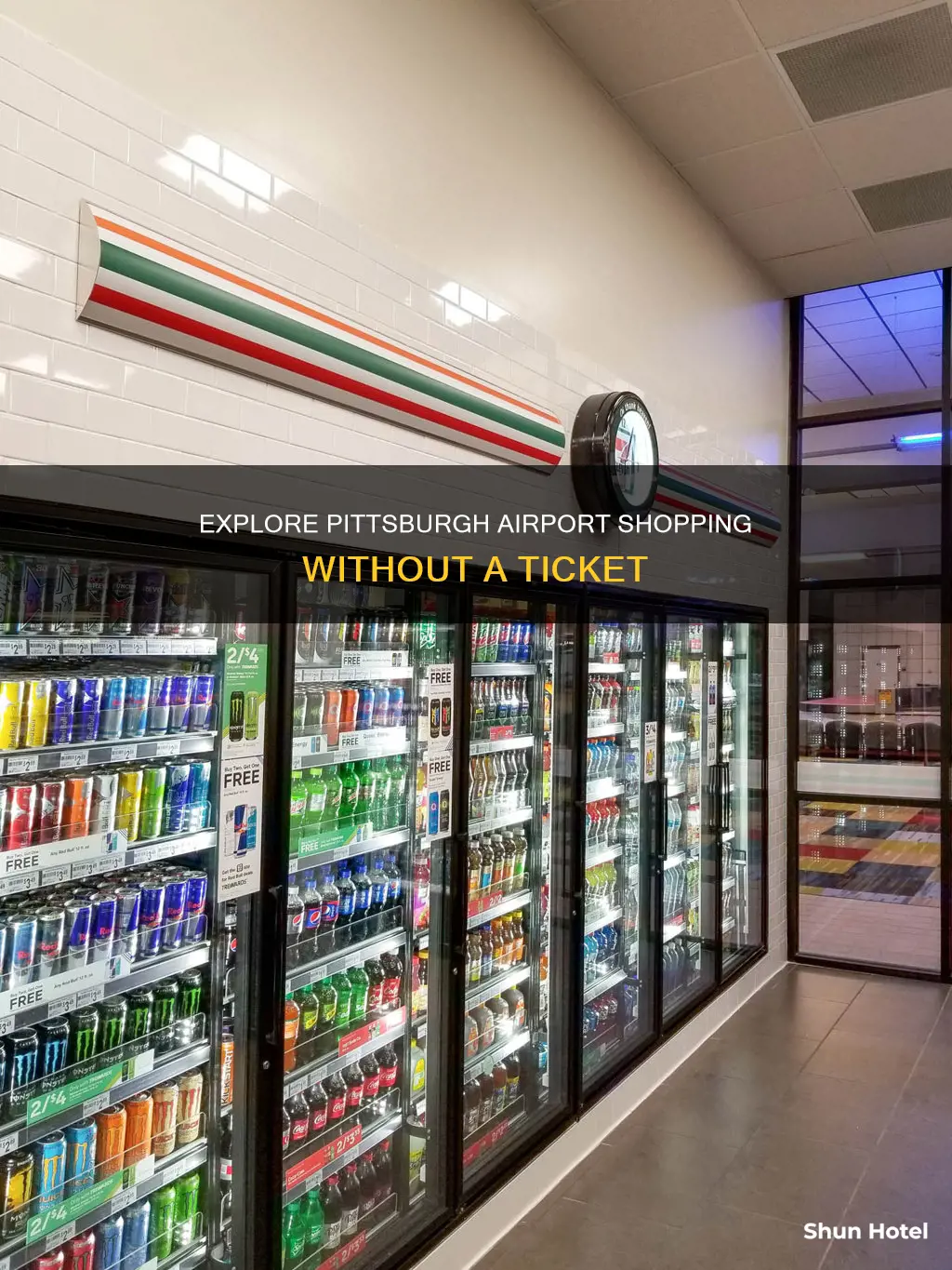 can you shop at the pittsburgh airport without a ticket