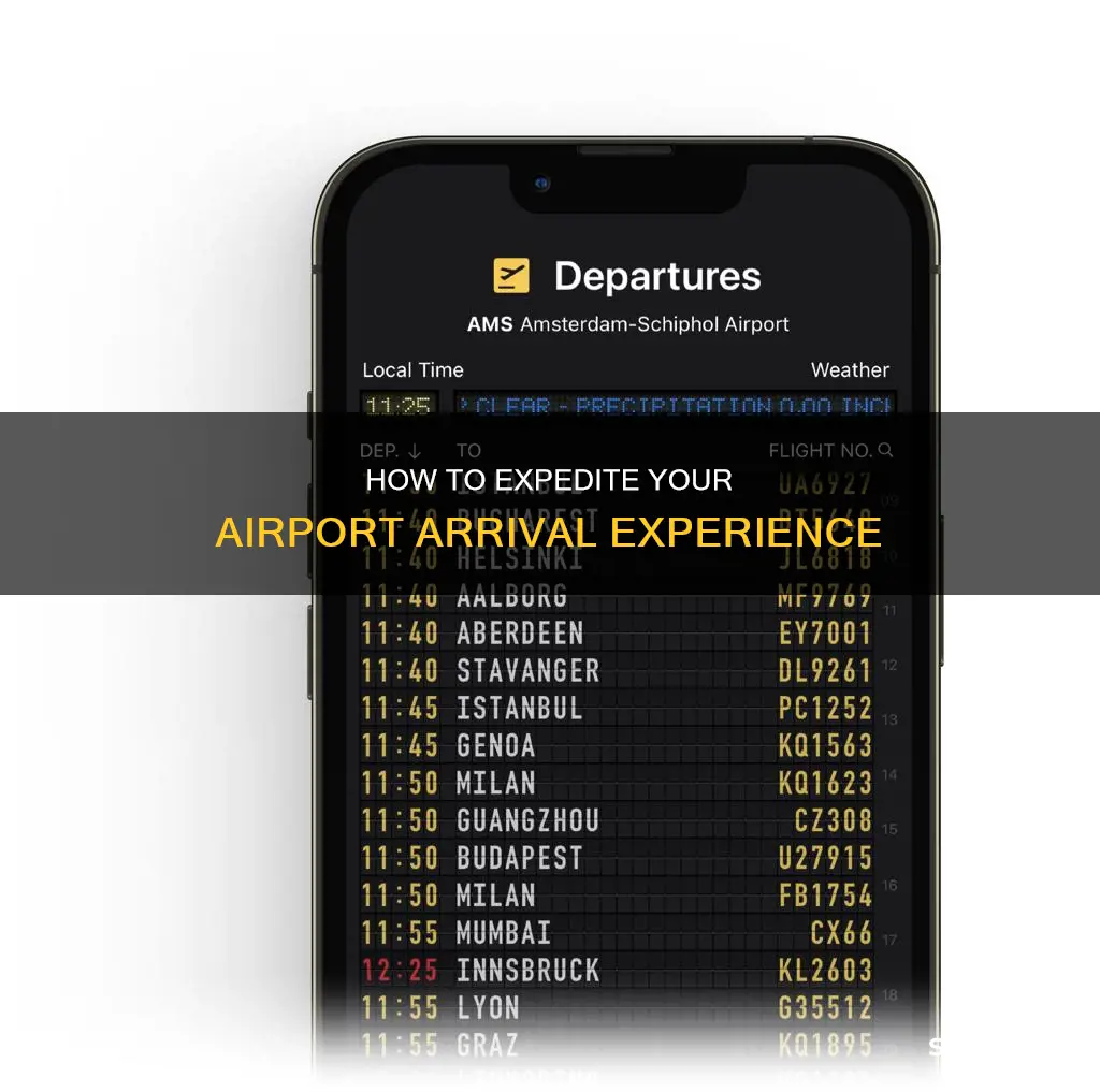 can you shorten arrival time at airport
