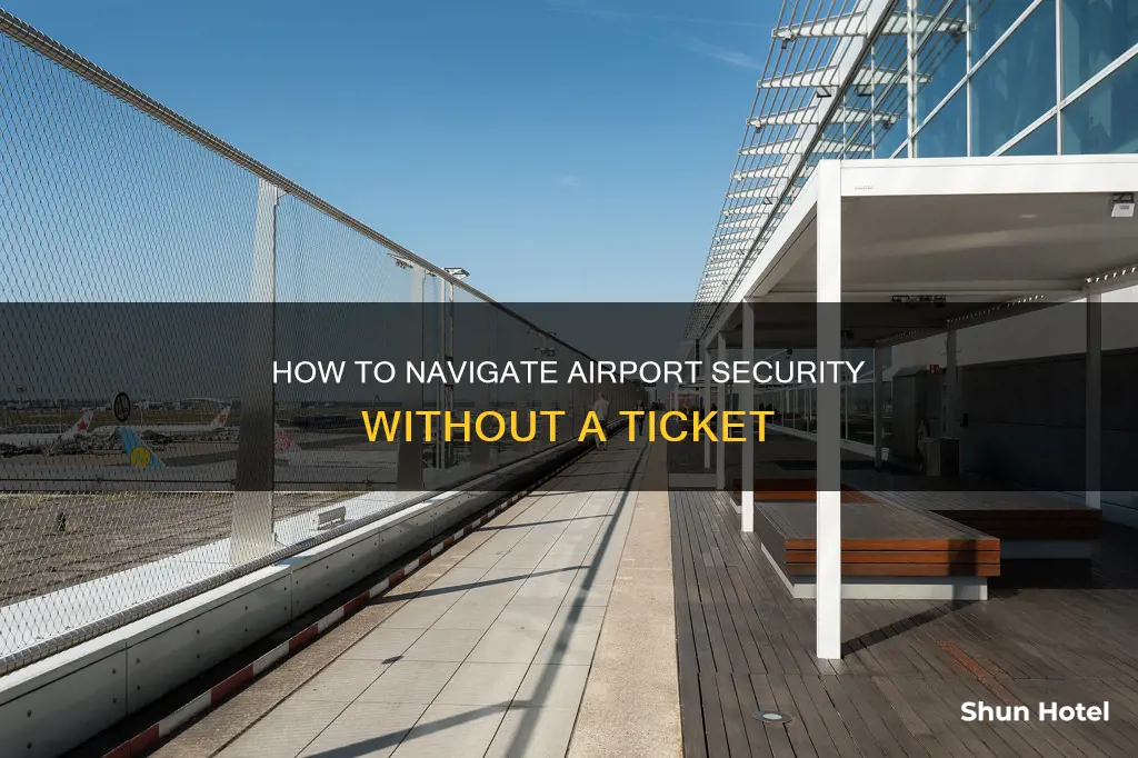 can you show up to an airport without a ticket