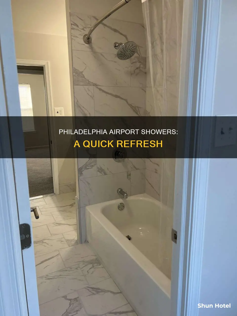 can you shower at the philidelphia airport