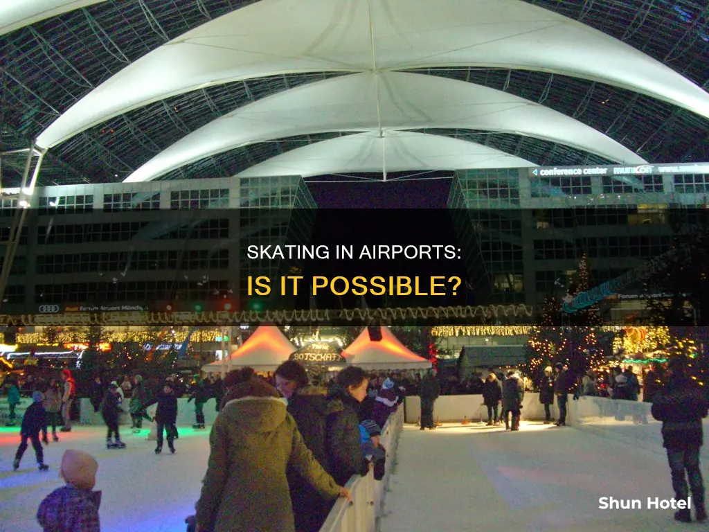 can you skate in an airport